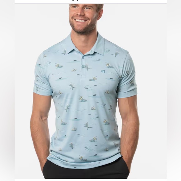 NWT Travis Mathew GOING ROGUE POLO - Picture 2 of 7